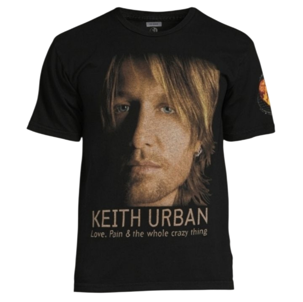 Keith Urban Vintage 2007 Concert Band Shirt Love Pain & The Whole Crazy Thing XL
